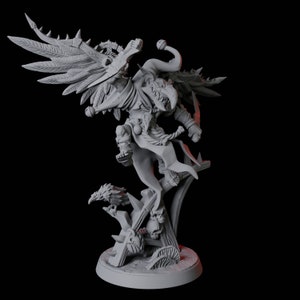 Goblin Rogue with a Flying Contraption Miniature for D&D, Dungeons and Dragons, Pathfinder and many other tabletop games