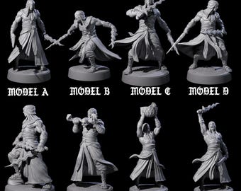 Eight Muscled Death Cultists Miniature for D&D, Dungeons and Dragons, Pathfinder and many other tabletop games