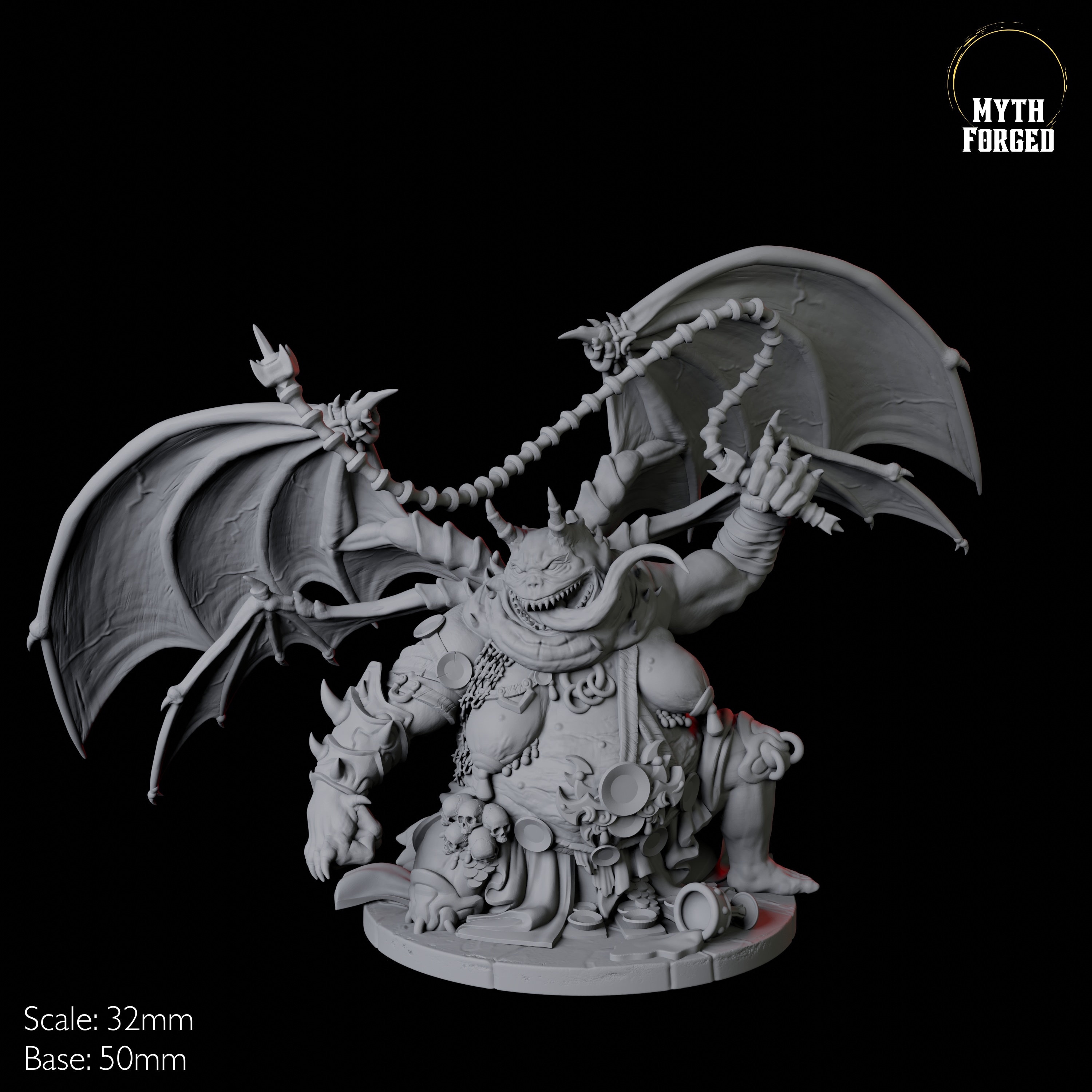 Abrikandilu, Dretch or Wrecker Demon Miniature B for D&D, Dungeons