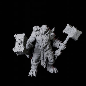 Orc Warrior Miniature G for D&D, Dungeons and Dragons, Pathfinder and many other tabletop games