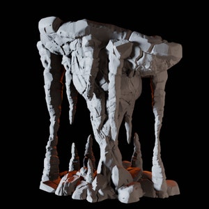 Rock Platform B Cave Scatter Terrain Miniature for D&D, Dungeons and Dragons, Pathfinder and many other tabletop games