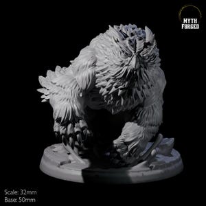 Wild Owlbear of Wildshape Miniature A voor D&D, Dungeons and Dragons, Pathfinder en vele andere tafelspellen