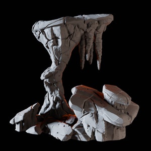 Rock Platform A Cave Scatter Terrain Miniature for D&D, Dungeons and Dragons, Pathfinder and many other tabletop games