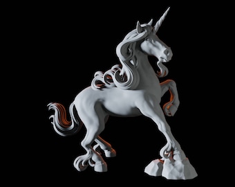 Unicorn Miniature for D&D, Dungeons and Dragons, Pathfinder and many other tabletop games