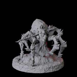 Evil Female Drider Miniature B for D&D, Dungeons and Dragons, Pathfinder and many other tabletop games