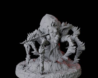 Evil Female Drider Miniature B para D&D, Dungeons and Dragons, Pathfinder y muchos otros juegos de mesa