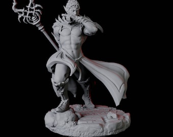 Elf Mage Adept Miniature A for D&D, Dungeons and Dragons, Pathfinder and many other tabletop games
