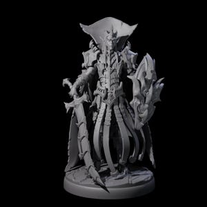 Royal Dark Elf Knight I Miniature for D&D, Dungeons and Dragons, Pathfinder and many other tabletop games