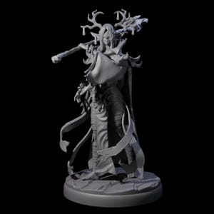 Dunkelelfe Hexe mit verbundenen Augen C Miniatur für D&D, Dungeons and Dragons, Pathfinder und viele andere Tabletopspiele