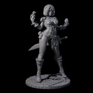 Crimson - Cocky Rogue Miniature pour D&D, Dungeons and Dragons, Pathfinder et de nombreux autres jeux de société