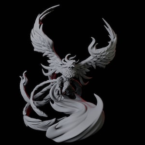 Majestic Blazing Phoenix for D&D, Dungeons and Dragons, Pathfinder and many other tabletop games