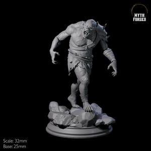 Walgelijke Troglodyte Miniature A voor D&D, Dungeons and Dragons, Pathfinder en vele andere tafelspellen