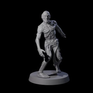 Lurching Zombie A Miniature for D&D, Dungeons and Dragons, Pathfinder and many other tabletop games