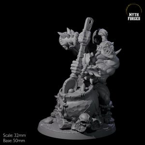 Spicy Ogre Cook Miniature for D&D, Dungeons and Dragons, Pathfinder and many other tabletop games