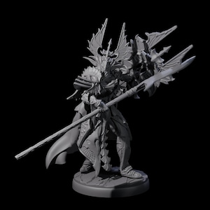 Steadfast Dark Elf Guard G Miniature for D&D, Dungeons and Dragons, Pathfinder and many other tabletop games