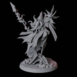 Mind Flayer or Illithid Wizard Miniature for D&D, Dungeons and Dragons, Pathfinder and many other tabletop games