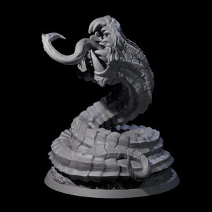 Gargling Sand Worm Miniature for D&D, Dungeons and Dragons, Pathfinder and many other tabletop games