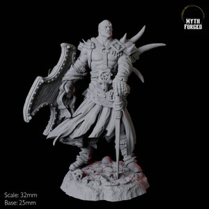Northman Barbarian Warrior Miniature for D&D, Dungeons and Dragons, Pathfinder and many other tabletop games