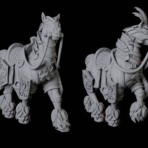 Royal Warhorse Miniatur für D&D, Dungeons and Dragons, Pathfinder und viele andere Tabletop Spiele