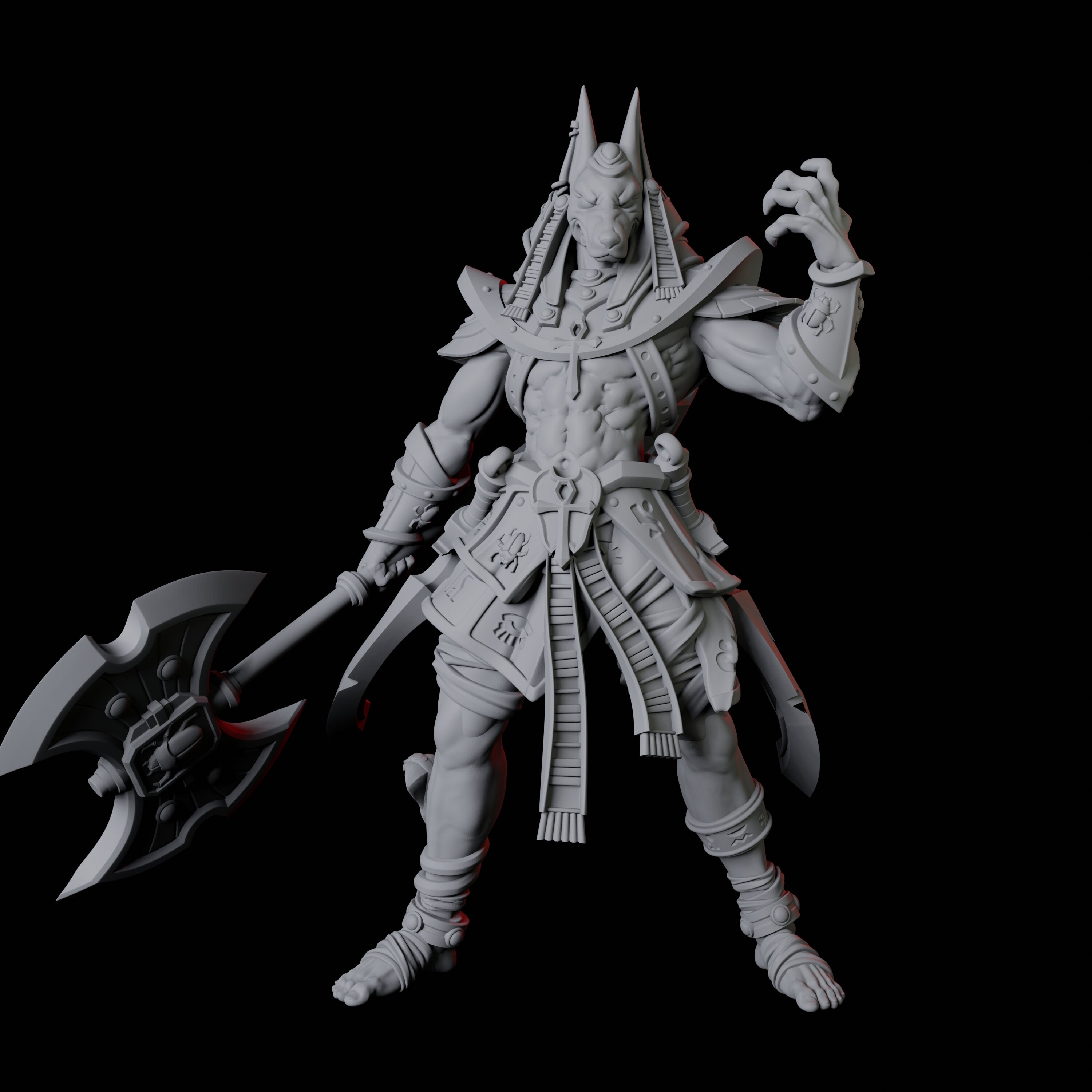 Anubis Egyptian God Jackal Miniature A for D&D, Dungeons and Dragons ...