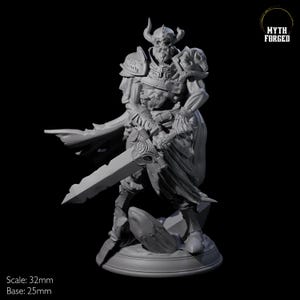 Stalking Death Knight Miniature for D&D, Dungeons and Dragons, Pathfinder and many other tabletop games