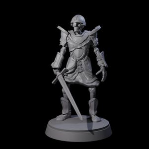 Clanking Armoured Skeleton A Miniature for D&D, Dungeons and Dragons, Pathfinder and many other tabletop games