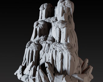 Frozen Waterfall Arctic Scatter Terrain Miniature A for D&D, Dungeons and Dragons, Pathfinder and many other tabletop games