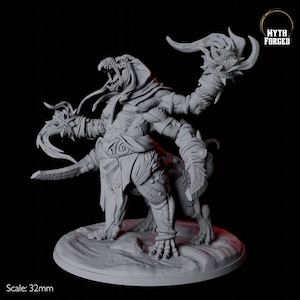 Monstrous Ratfolk Abomination Miniature for D&D, Dungeons and Dragons, Pathfinder and many other tabletop games