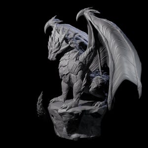Resting Adult Dragon Miniature for D&D, Dungeons and Dragons, Pathfinder and many other tabletop games