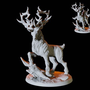 Giant Elk or Deer Miniature for D&D, Dungeons and Dragons, Pathfinder and many other tabletop games