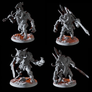 Troll Hunter Warband Miniature for D&D, Dungeons and Dragons, Pathfinder and many other tabletop games