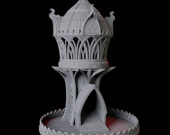 Torre de Dados da Torre Élfica para Dungeons and Dragons, Pathfinder ou qualquer TTRPG - ou qualquer jogo com dados!
