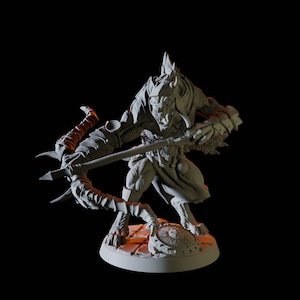 Gnoll Miniature with bow and arrow for D&D, Dungeons and Dragons, Pathfinder and many other tabletop games