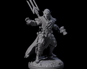 Intrepid Elf Artificer Miniature for D&D, Dungeons and Dragons, Pathfinder and many other tabletop games