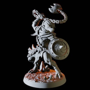 Yuan-ti Malison Miniature B for D&D, Dungeons and Dragons, Pathfinder and many other tabletop games