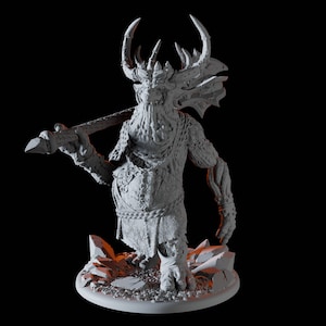 Fat Forest King Hobgoblin Miniature || D&D, Dungeons and Dragons, Pathfinder and many other tabletop games