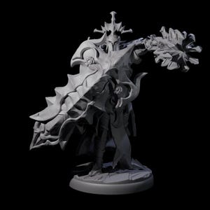 Hulking Dark Elf Sentinel F Miniature for D&D, Dungeons and Dragons, Pathfinder and many other tabletop games