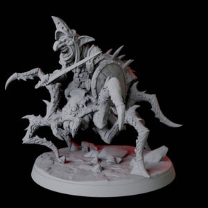 Spider Mounted Goblin Rider Miniature A for D&D, Dungeons and Dragons, Pathfinder and many other tabletop games