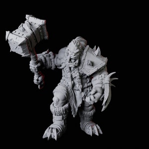 Orc Warrior Miniature I for D&D, Dungeons and Dragons, Pathfinder and many other tabletop games