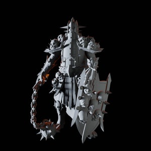 Death Knight Miniature for D&D, Dungeons and Dragons, Pathfinder and many other tabletop games