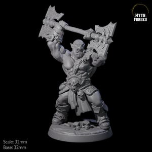 Marauding Orc Raider C Miniature for D&D, Dungeons and Dragons, Pathfinder and many other tabletop games