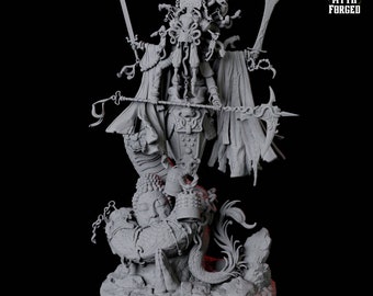 Epic Marilith Demon Miniature for D&D, Dungeons and Dragons, Pathfinder and many other tabletop games