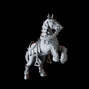Armored Warhorse Miniatur für D&D, Dungeons and Dragons, Pathfinder und viele andere Tabletop Spiele