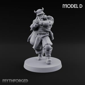 Bayonet Fixed Rifle Advancing Ashen Trooper D Miniature for D&D, Dungeons and Dragons, Pathfinder and other TTRPGs