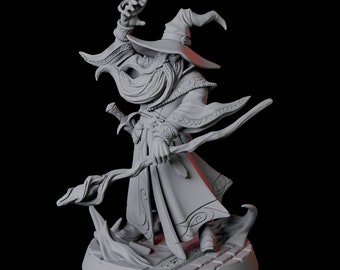 Conjuring Archwizard Miniature for D&D, Dungeons and Dragons, Pathfinder and many other tabletop games