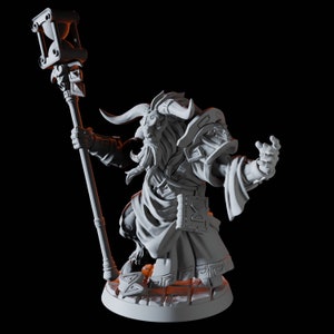 Minotaur Sage or Druid Miniature  for D&D, Dungeons and Dragons, Pathfinder and many other tabletop games