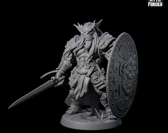 Imposing Greatgoblin or Bugbear Champion Miniature for D&D, Dungeons and Dragons, Pathfinder and many other tabletop games