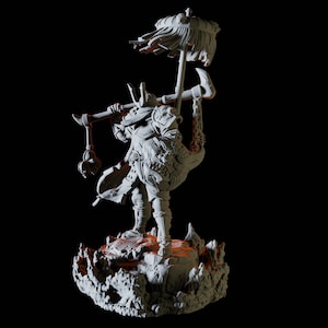 Hell Samauri Miniature for D&D, Dungeons and Dragons, Pathfinder and many other tabletop games