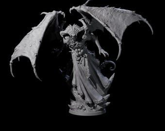 Chilling Nascent Demon Lord Miniature for D&D, Dungeons and Dragons, Pathfinder and many other tabletop games