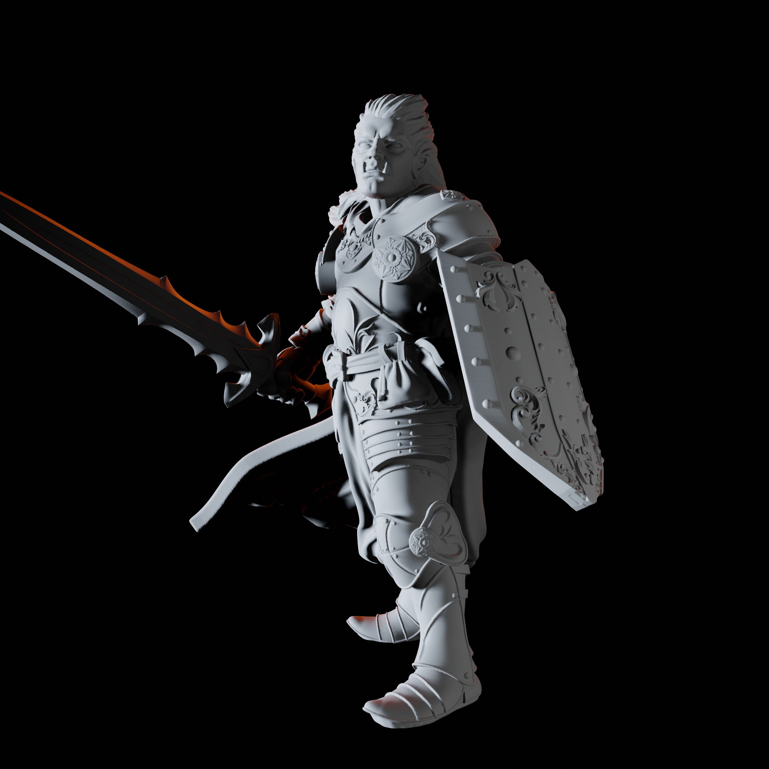 Half Orc Paladin Miniature